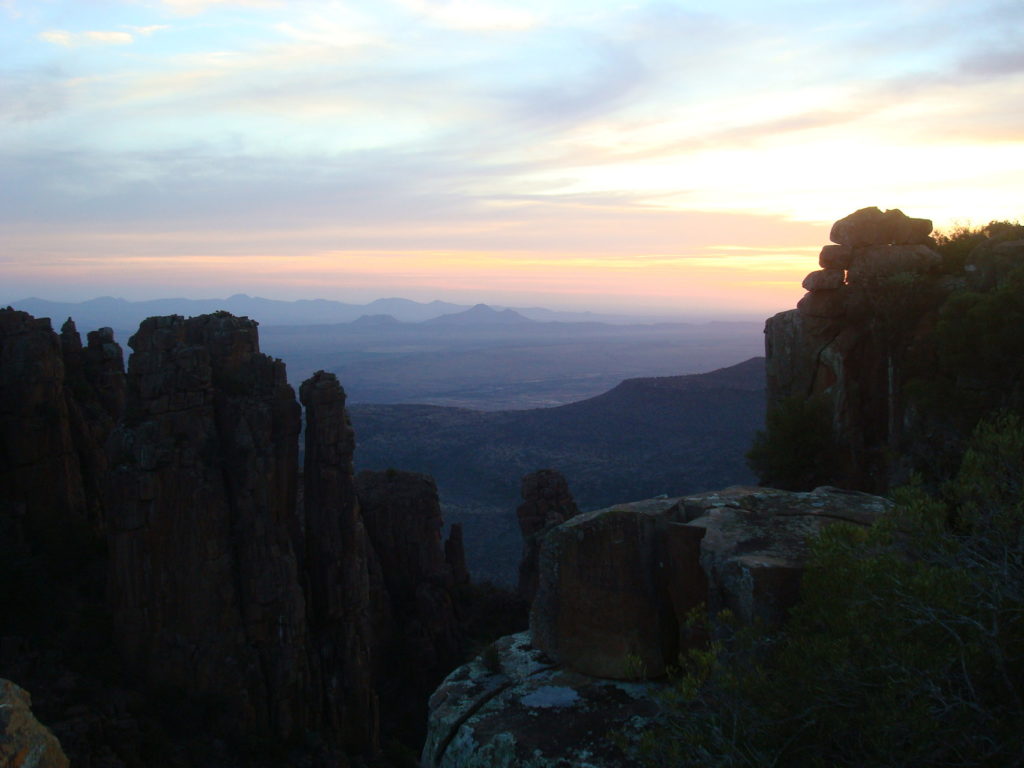 couché de soleil en Afrique du Sud