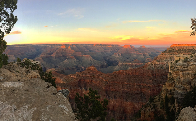 Usa Grand Canyon South Rime Ou North Rim Routes De