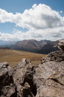 Panorama de Trail Ridge Road