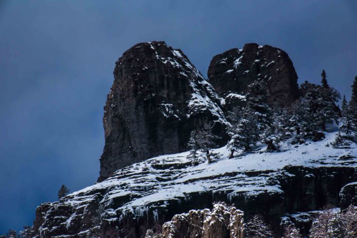 Les sommets enneigés de Ouray